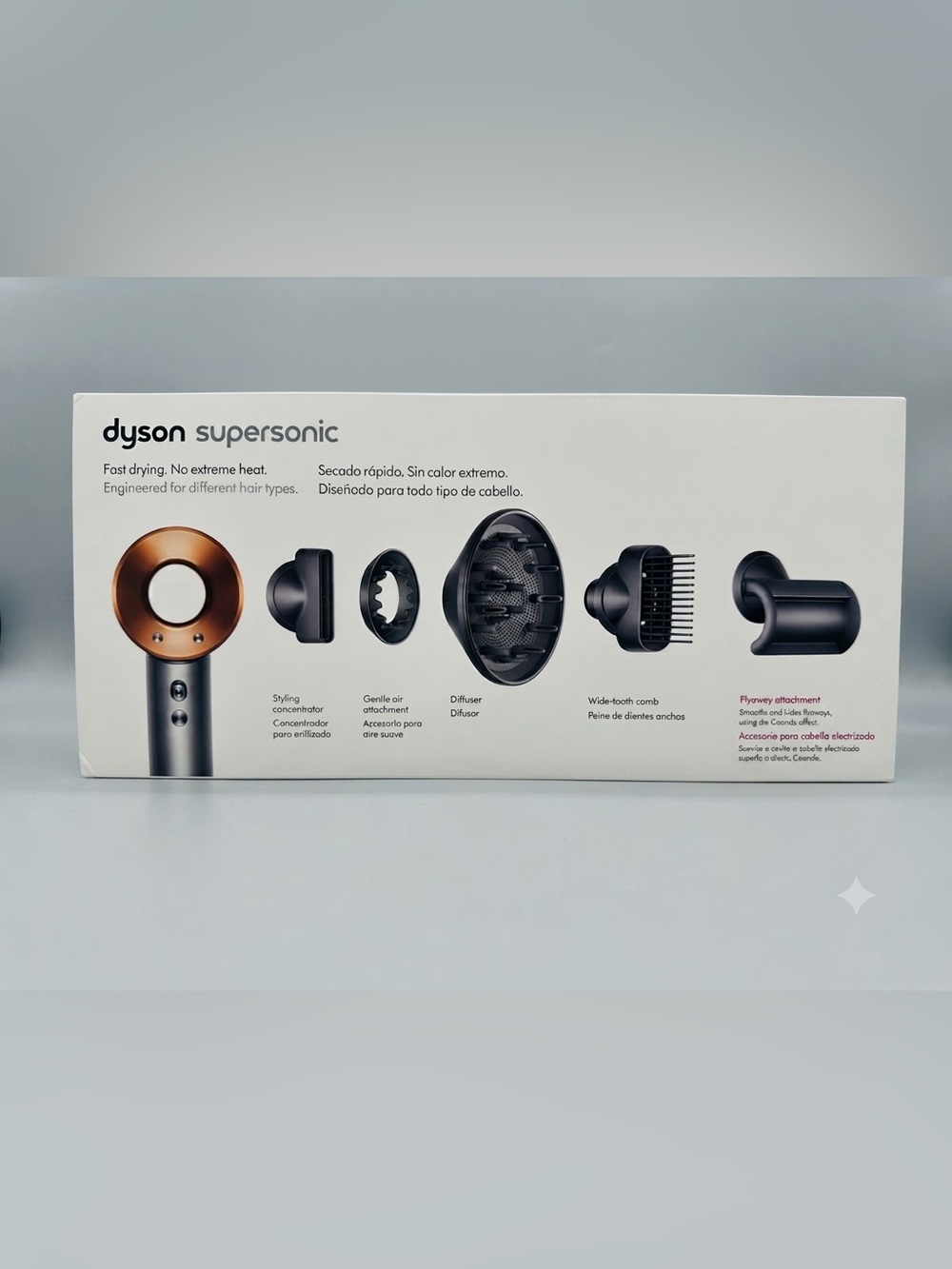 DYSON SUPERSONIC Hair Dryer with 5 Attachments - NEW